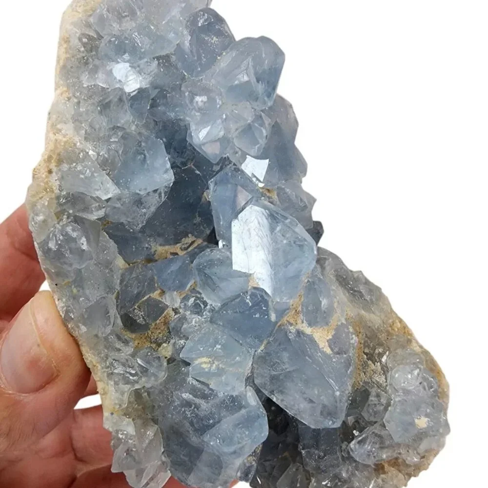 Blue Celestite Crystal Natural Specimen Madagascar 334.4 grams Angel Stone - Picture 1 of 4